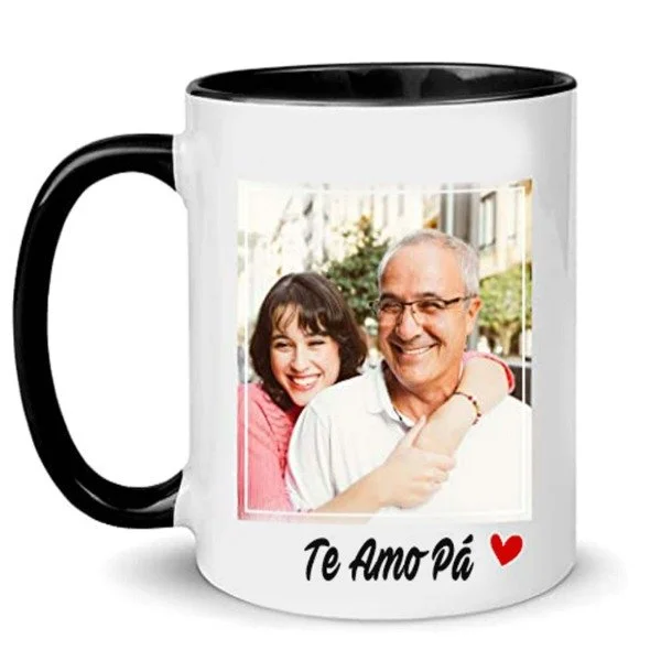 Taza ceramica interior de color dia del padre